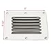 Amarine Made Stainless Steel Stamped Louvered Vent - Rectangular - 07722S - 4-1/2
