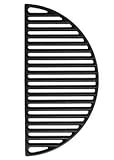 Aura Outdoor Products Half Moon Cast Iron Reversible Grate For Large Big Green Egg Or Any 18 Inch Grill