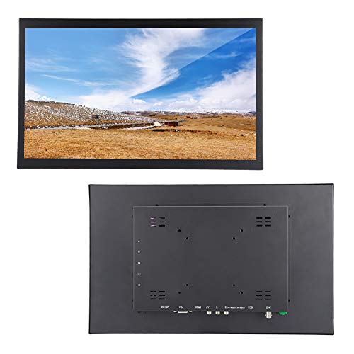 17.3 Inch Portable Monitor, Industrial 1280 x1024 for HDMI/VGA AV BNC USB Input (G19CrV59) (100-240V)(US Plug) HD Wall mounting Computer 17.3in Resistive 1280x1024 All Metal