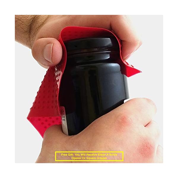 New-Jar-Opener-2-Yr-Warranty-Rated-No1-Kitchen-GadgetAid-to-Remove-Stubborn-LidsCaps-and-Bottle-Tops-Designed-for-Weak-Hands-Seniors-Arthritis-for-Elderly Chef Remi Jar Opener & Non-Slip Gripper | Bottle Opener for Lids & Caps - Jar Opener is Sturdy for Weak Hands, Arthritis…