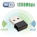 USB WiFi Dongle - Maxesla Mini WiFi Adapter 1200M 802.11ac Dual Band 2.4/5GHz AC1200 Wireless Network Adapter for PC Desktop Laptop, Compatible with Windows, Mac OS X