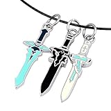 Cosplay Costume Sao Sword Art Online Kirito Dark Repulser Asuna Necklace Pendant