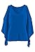 Pink Queen Women's Loose Pullover T Shirt Dolman Sleeve Blouse Top Blue Size L