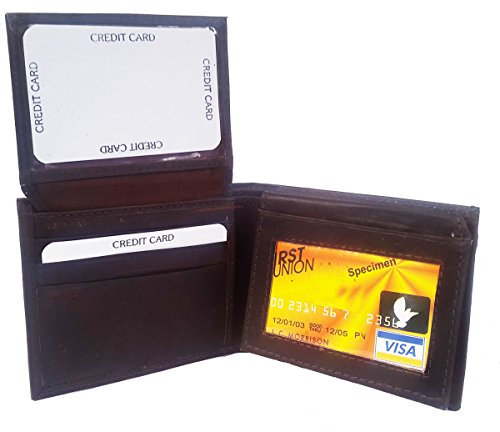 Elegant Men's Genuine Leather Brown Bifold wallet