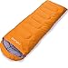 FARLAND Mummy Sleeping Bag with Compression Sack,20 Degrees ℉,Portable and Lightweight for 3-4 Season Camping, Hiking,Waterproof, Traveling, Backpacking and Outdoor (Orange/Right Zipper, Rectangular)