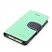 iPhone SE Case, iPhone 5S Case, IPHOX Magnetized Closure Card Slots Money Pouch, Retro Leather Wallet Case Purse Protective Cover Stand Feature Flip Book Case for iPhone 5s / 5 / SE (GR&BU/C)