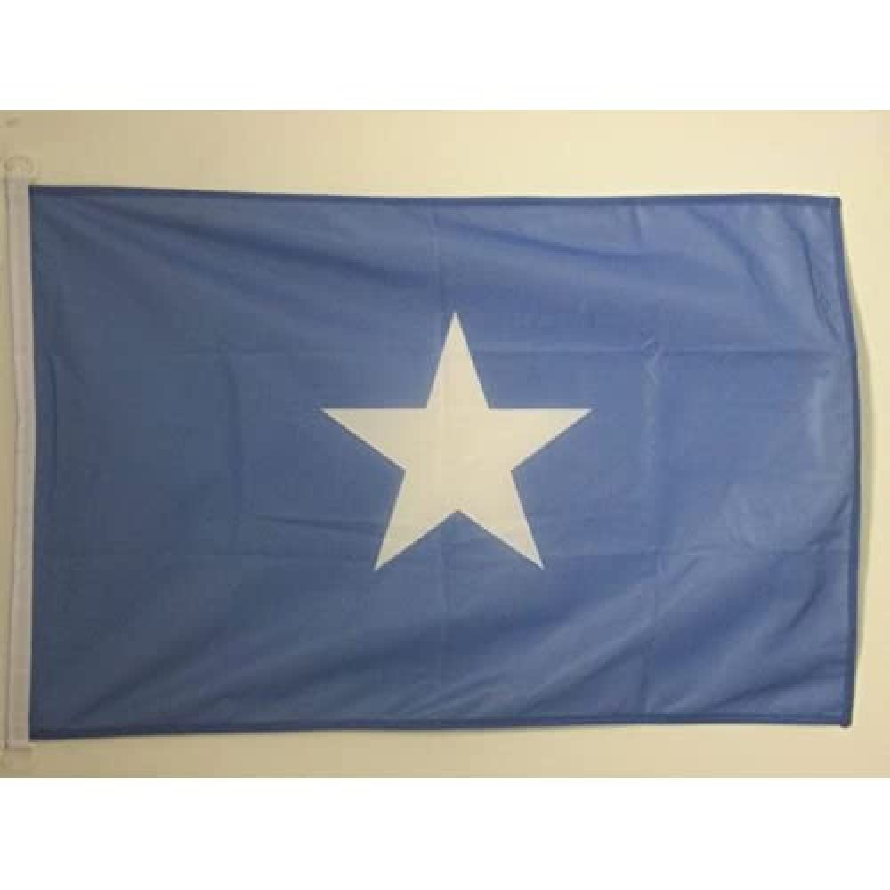 AZ FLAG - Somalia Nautical Flag - 18'' x 12'' - For Outdoor and Boat - Somali Banner Knitted Polyester with Two Plastic Rings - Vivid Colors - 12x18 in - 45x30 Cm — image 1