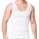 HANERDUN Men Body Shaper Chest Compression Shirt Hide Gynecomastia Moobs Slimming Vest