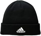 adidas Men's Team Issue Fold Beanie, Black/White, One Size