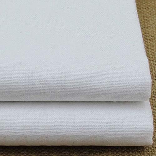 Lavenz Solid Linen Fabric Meter Natural Flax Linen Fabric for Dress Tops Pure White Fabric Linen