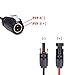 2 Pin Power Industrial Circular Connector to Solar Panel Cable Adapter for Solar Panel Suitcase and Grand Design, Furrion Solar Ports,Forrest River RV Solar Ports