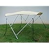 TMS-3-BOW-Bimini-Top-Frame-Boat-Cover-6L-x-46H-x-67-72W-Beige-With-Zipper-Boot-and-Mounting-Hardware