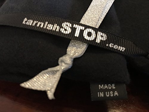tarnishSTOP, Luxury Anti-Tarnish Cloth Bag for Silver Storage, Silverplate, Sterling, Jewelry, Flatware, Holloware, Black, 13"x10". Made in USA