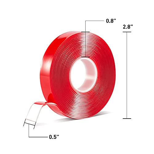 Maxwel Manufacturing Double Sided Mounting Tape Removable 1/2inch