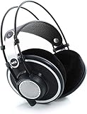 AKG Pro Audio Professional Headphones, Black, 1/4" to 1/8" (K702)