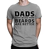 SpiritForged Apparel Dads with Beards are Better Men's T-Shirt, Light Gray Large