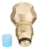 Snow Shop Everything Brass Propane Refill Adapter LPG Lp Gas 1 Lb Cylinder Tank Coupler Heater