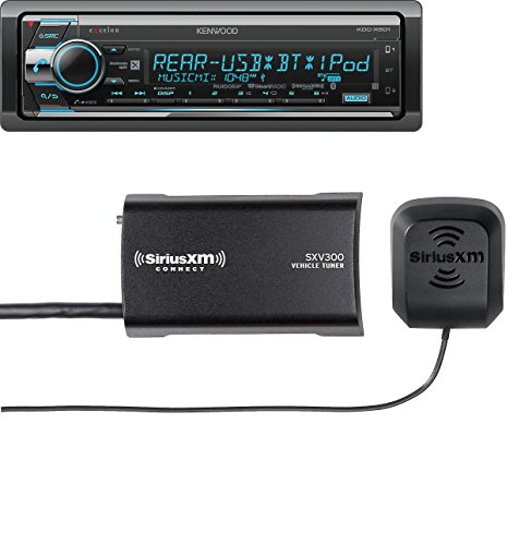 Kenwood Excelon KDC-X501 CD Receiver with Built in Bluetooth With SiriusXM SXV300v1 Connect Vehicle Tuner Kit for Satellite Radio