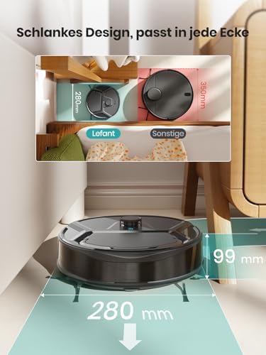 M210 PRO Omni Saugroboter mit Roller Wischfunktion