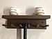 MWCSPORTSCOMPLEX Baseball Softball Bat Rack Display Meant to Hold up to 5 Full Size Bats and 3 Baseballs Brown Holder Trophy Awards Baseball Bat Rack Display Shelf Holder Wall Mount