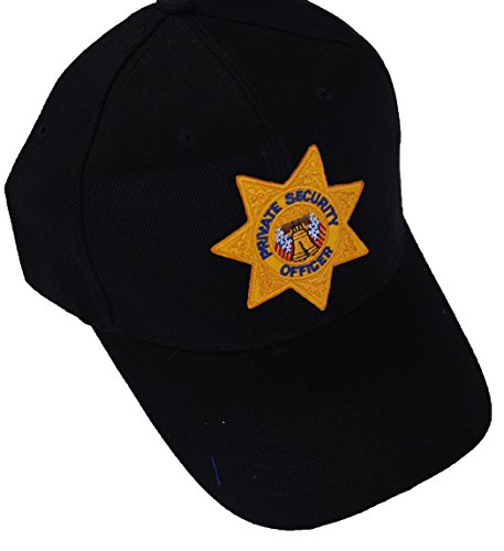 UAW Security Emblem Cap (Black-Gold ID-Private Security Security)