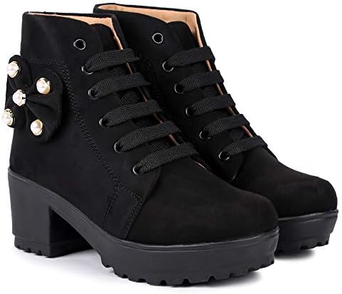Myshtezia Presents Women's/Ladies/Woman/Girls Lightweight Comfortable, Casualwear Tan High Ankle Length Lace-Up Boots