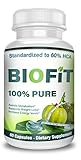 BioFit- 100% Pure Garcinia Cambogia- Standardized to 60% HCA - 60 Capsules- Assists Metabolism Acceleration- Increase Energy- Melt Fat Faster- Diet Supplement For Men and Women