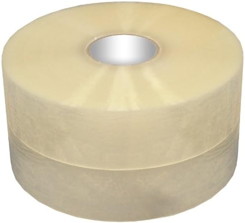 Clear Hot Melt Packaging Tape 1.6 mil, 2" x 1000 yds; 48mm x 914m (6 Rolls)