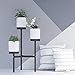 Jamesdar Trio Floor Plant Stand, Black/Whitethumb 3