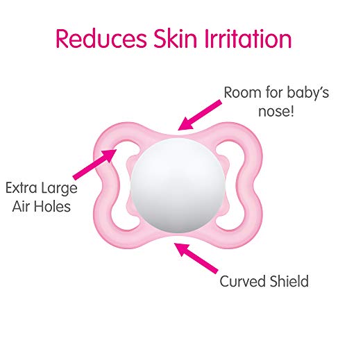 MAM Variety Pack Baby Pacifier, Includes 3 Types of Pacifiers, Nipple Shape Helps Promote