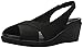Crocs Women's Leigh Ann Slingback Wedge Sandal, black/black, 8 M US
