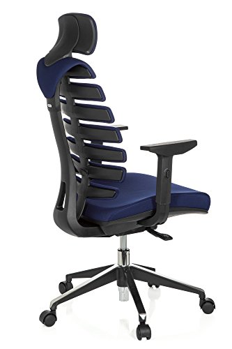 HJH-Office-Sedia-da-UfficioSedia-Girevole-Ergo-Line-II-PRO-Blu