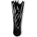 RoRo 14 Inch Tall Gothic Handcarved Black Wood Vase with Grooves