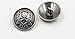 Skull Metal Shank Buttons for Men Women Suits Coats Sweaters(Matte Black/Ant-Silver,Pack of 6)-Arts Crafts Sewing,Sizes Range from 15mm to 25mm(0.98 inches,Anti-Silver)