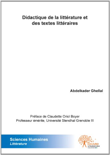 Didactique de la littérature et des textes littéraires