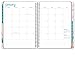 HARDCOVER Academic Planner 2019-2020: (July 2019 Through July 2020) 8.5 Daily Weekly Monthly Planner Yearly Agenda. Bonus Bookmark, Pocket Folder and Sticky Note Set (Pink Marble)