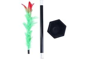 GALEPROMOT 1set Black Magic Wand to Flower for Boys Playing Toys Magic Trick Wand Magicians Tricks Toys Close-up Magic Prop Magic Flower Stick Magic Kits and Accessories Games