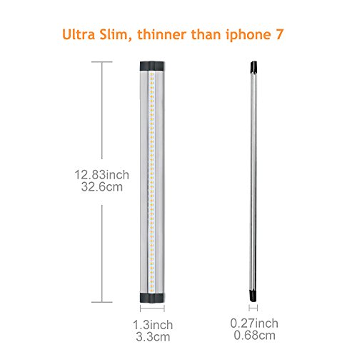 1 Pack LED Under Cabinet Lighting Dimmable Warm White, 5W 300LM CRI90, All Accessories Included
