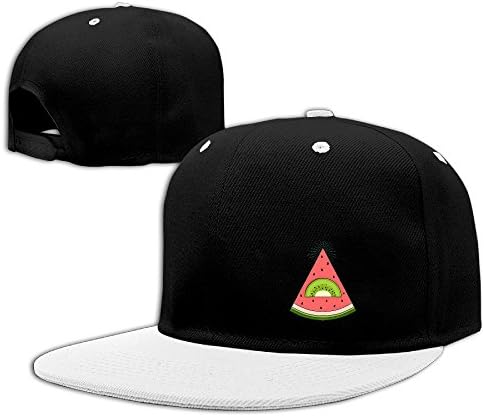 Watermelon Kiwi Combination Design Cool Flat Brim Hip-hop Hat Cool