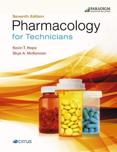 Pharmacology For Technicians