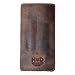 Hide & Drink, Leather Double Pen Holder/Office Essentials/Pencil Sleeve/Pouch/Case, Handmade, Bourbon Brown