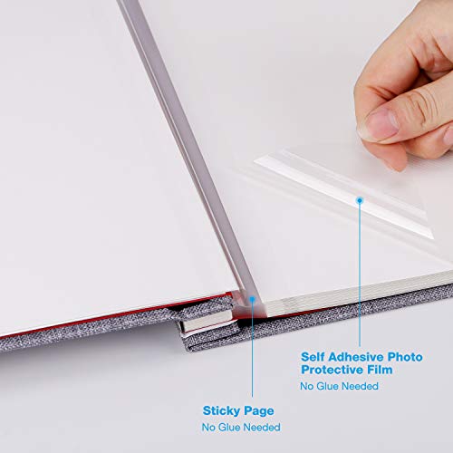 image for VACNITE Photo Album Self Adhesive,Scrapbook Album for Wedding/Family, 