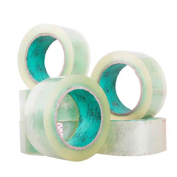 1 pack (48mm X 92m) (100 Yards) Strong Clear parcel packaging tape for parcel and boxes. Strong Tape for moving house - Heavy duty packing rolls provide strong secure and sticky seal - Extra long tape