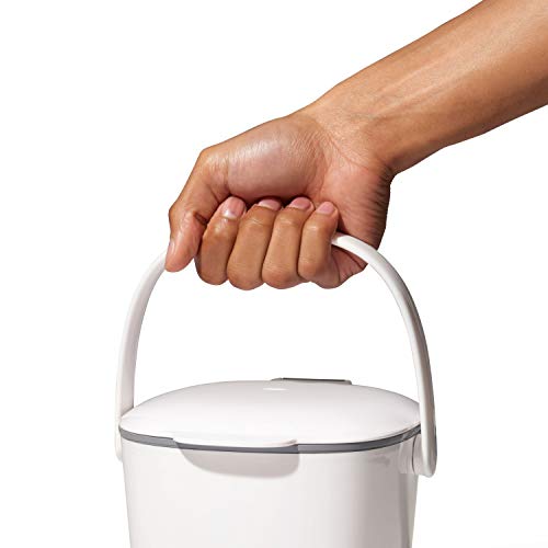 OXO Good Grips EasyClean Compost Bin White 0.75 Gal/2.83 L