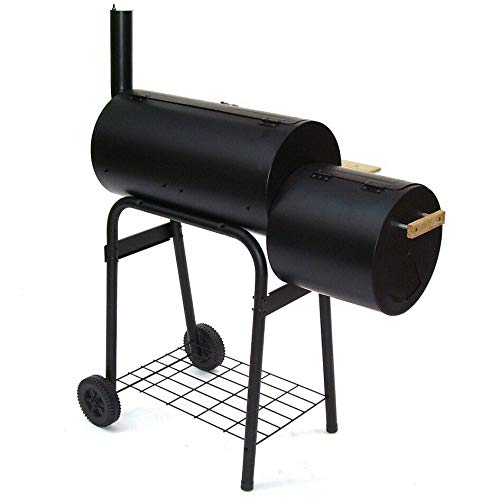 D&L BBQ Holzkohlegrill Barbecue 56510 Smoker Grill Grillwagen Standgrill Räucherofen AWZ – Bild 3