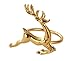 Juvale Heavy-Duty Gold Reindeer Napkin Rings - Reindeer Napkin Holder for Table Setting - Compatible with Gold & Vinyl Placemats - Table Decor Accent - Pack of 6, 2 x 2.3 x 2 in, 1.8 in Dia