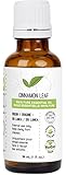 Cinnamon Leaf Essential Oil 30 ml (1 fl. Oz.) - GCMS Tested, 100% Pure, Undiluted and Therapeutic Grade