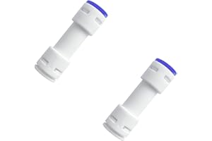 ESHIONG 3/8" Push to Connect One Way Check Valve for RO(Reverse Osmosis) Water Filter,NSF Certified Plastic Quick Connect RO 