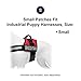 Hook Patches for Harness - Service Dog, Emotional Support, in Training, Service Dog in Training, and Therapy Dog Patches, by Industrial Puppy (Service in SS - 4