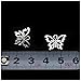 Pack of 80 Butterfly Charms Pendants Silver Craft Supplies for Jewelry Making Tibetan Accessories for Bracelets Necklace DIY